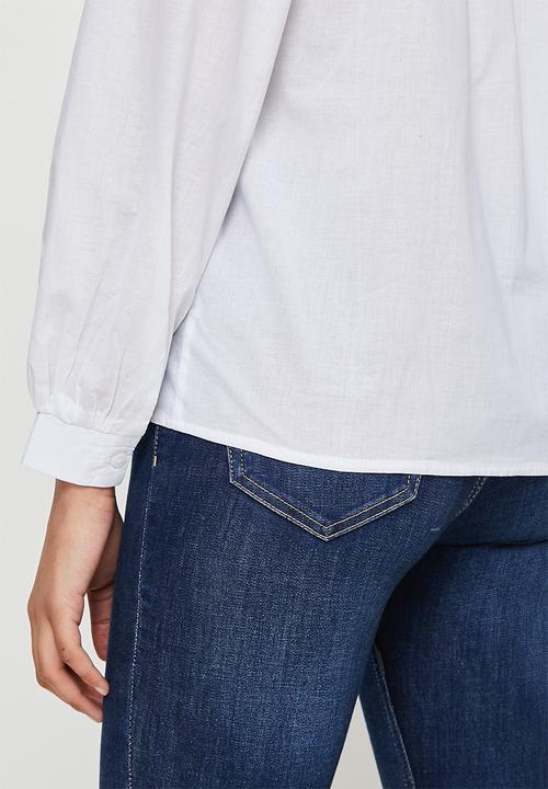 edit - Piecrust cotton shirt - white