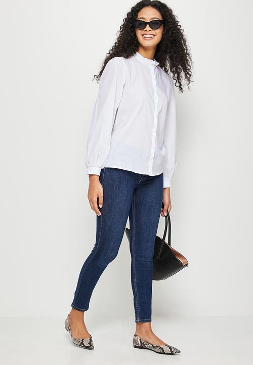 edit - Piecrust cotton shirt - white