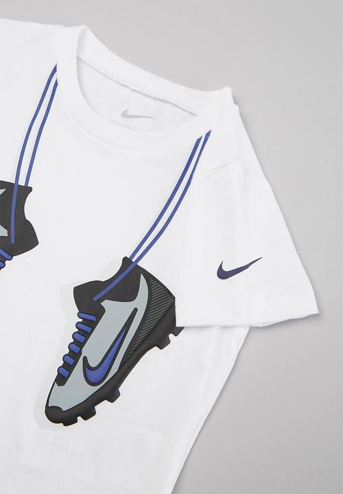 Nike - Nkb sport footwork tee short set - white & navy 