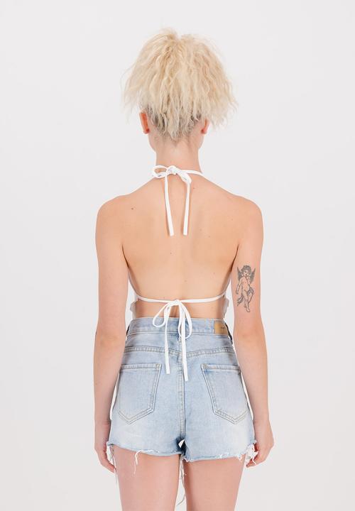 The Lot - Bella crop top - white