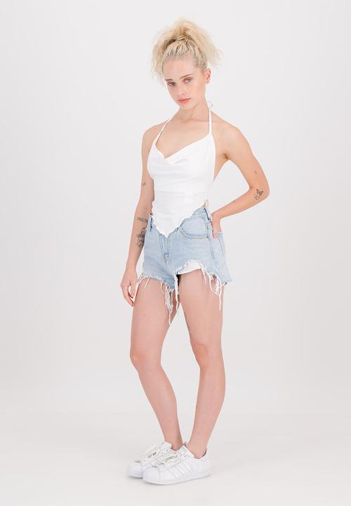The Lot - Bella crop top - white