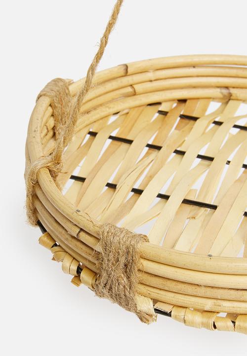 H&S - Bamboo hanging planter - natural