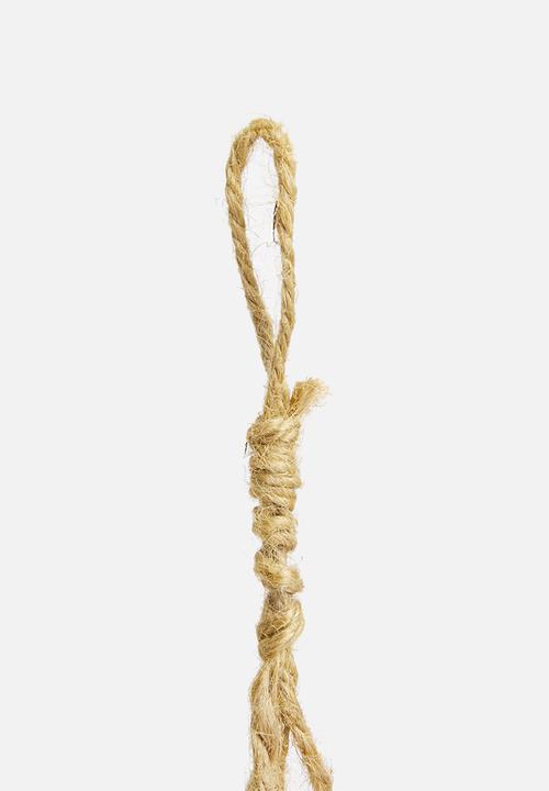H&S - Bamboo hanging planter - natural