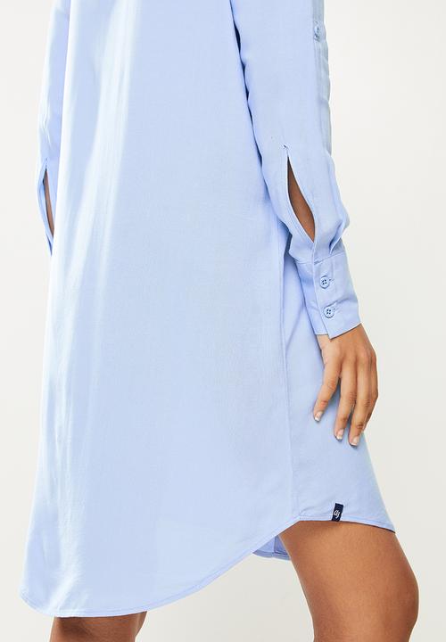 Aca Joe - Ladies aca joe shirt dress - blue 