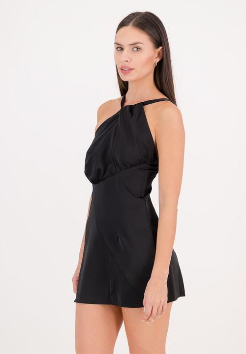The Lot - Empress halter dress - black