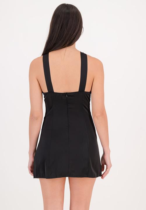 The Lot - Empress halter dress - black