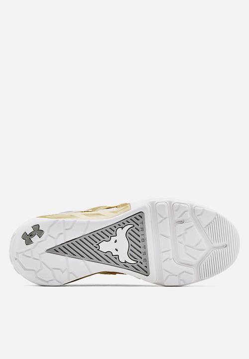 Under Armour - Ua w project rock 4 - white/metallic gold 