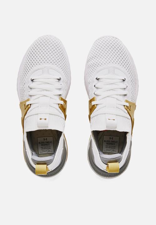 Under Armour - Ua w project rock 4 - white/metallic gold 