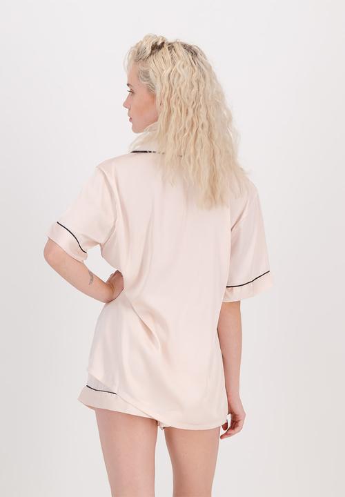The Lot - Satin pj set short - pink
