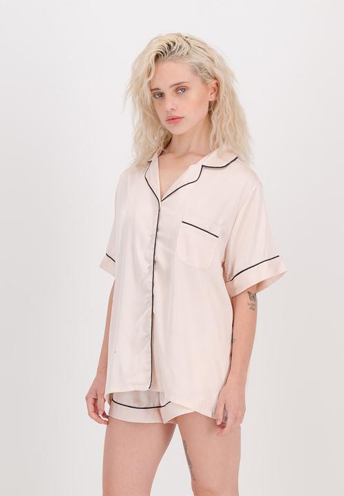 The Lot - Satin pj set short - pink
