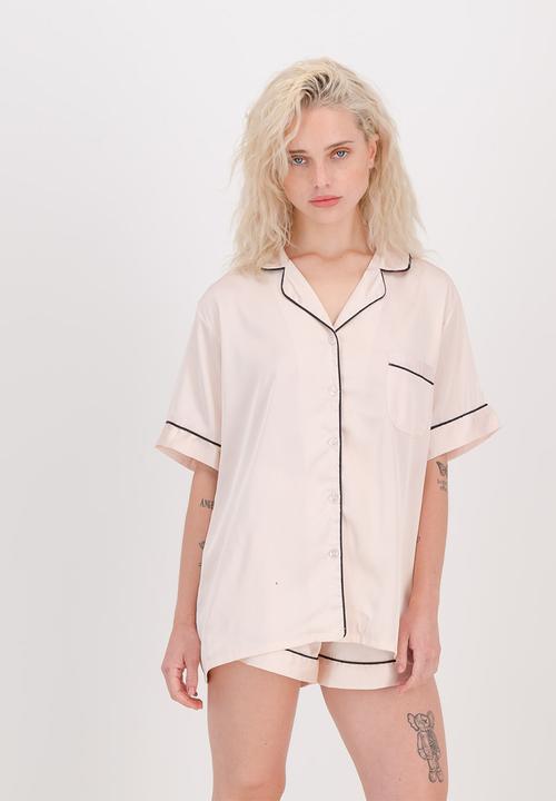 The Lot - Satin pj set short - pink
