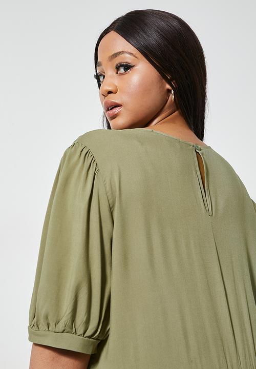 Superbalist - Tiered maxi dress - avo