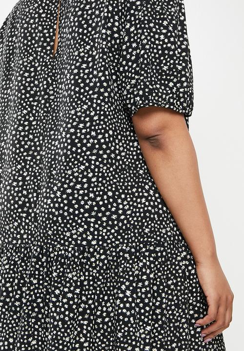 Blake - Drop waisted mini - black & white