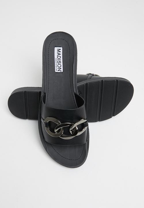 Madison® - Caroline chain strap slide - black