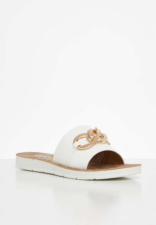 Madison® - Caroline chain strap slide - white