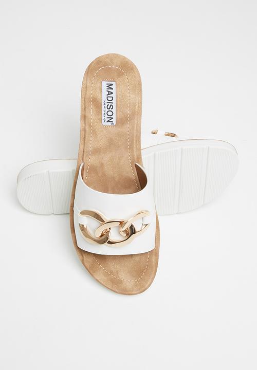 Madison® - Caroline chain strap slide - white