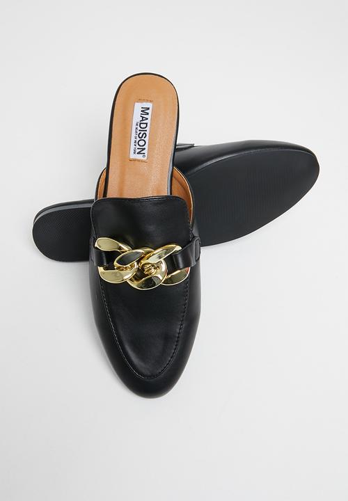 Madison® - Jennifer chain mule - black