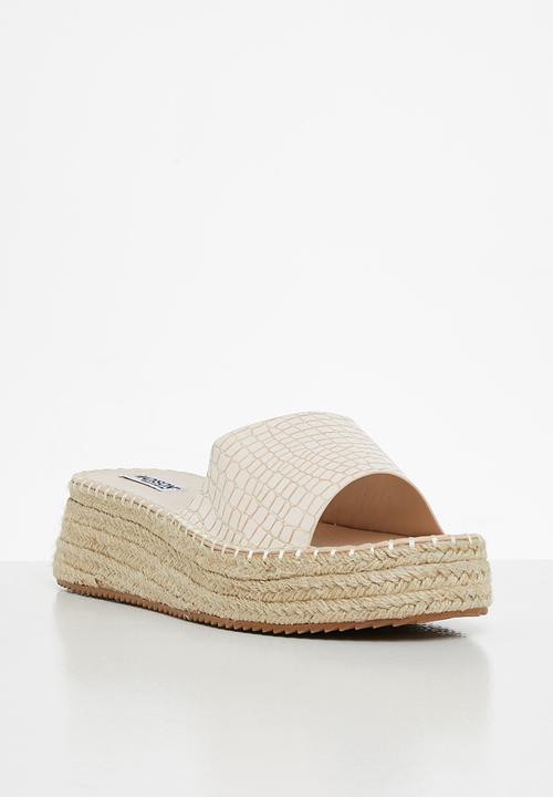 Madison® - Courtney espadrille flatform sandal - stone