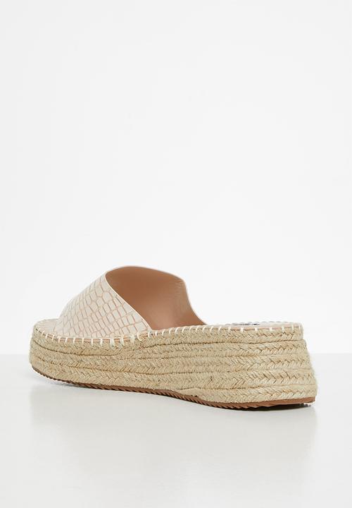 Madison® - Courtney espadrille flatform sandal - stone