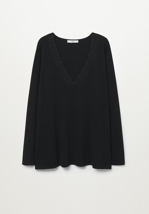 MANGO - Plus sweater blonli - black