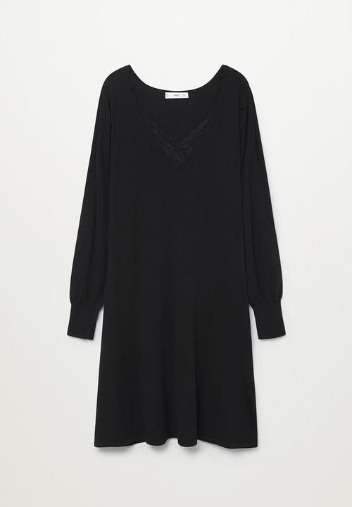 MANGO - Plus dress blonli - black
