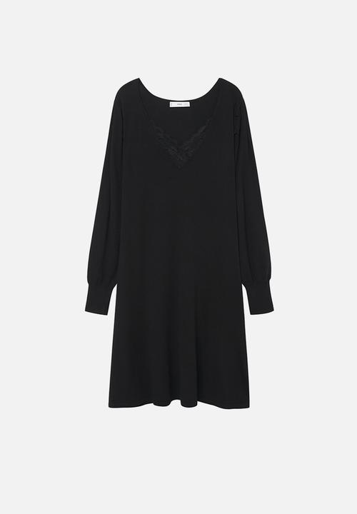 MANGO - Plus dress blonli - black