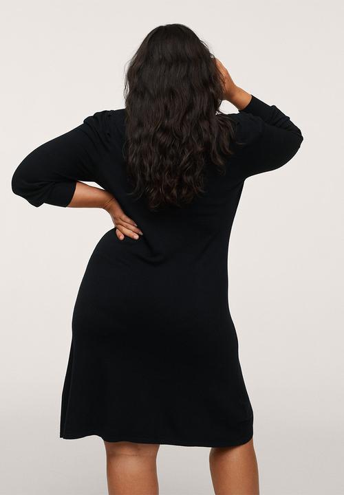 MANGO - Plus dress blonli - black