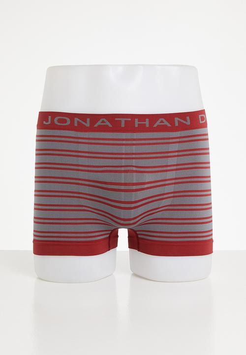Jonathan D - Branded 2 pack briefs - burgundy & grey 