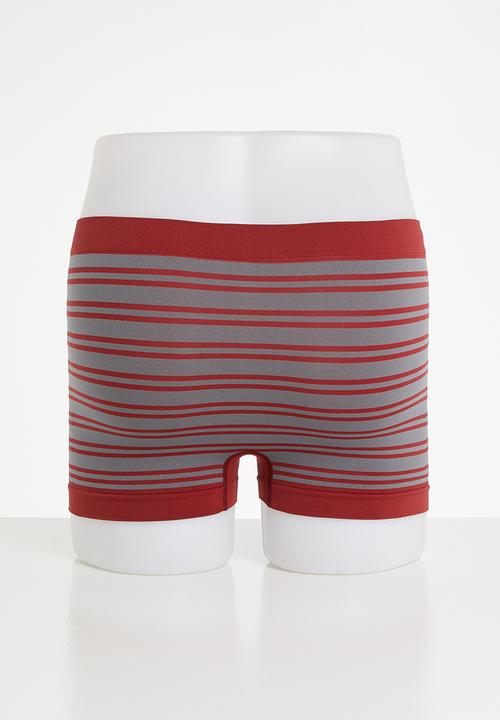 Jonathan D - Branded 2 pack briefs - burgundy & grey 