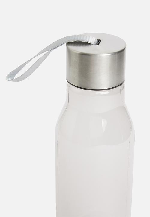 Rebel Republic - Cylinder water bottle - clear black