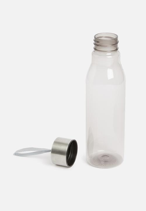 Rebel Republic - Cylinder water bottle - clear black