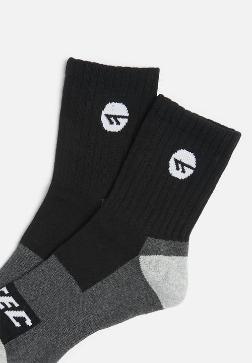 Hi-Tec - Exploration sock long - black & grey 