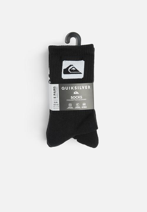 Quiksilver - 5 crew pack - black