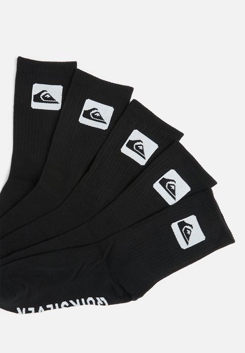 Quiksilver - 5 crew pack - black
