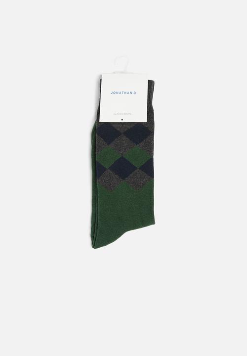 Jonathan D - Branded single pair socks - multi