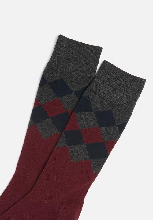 Jonathan D - Branded single pair socks - multi