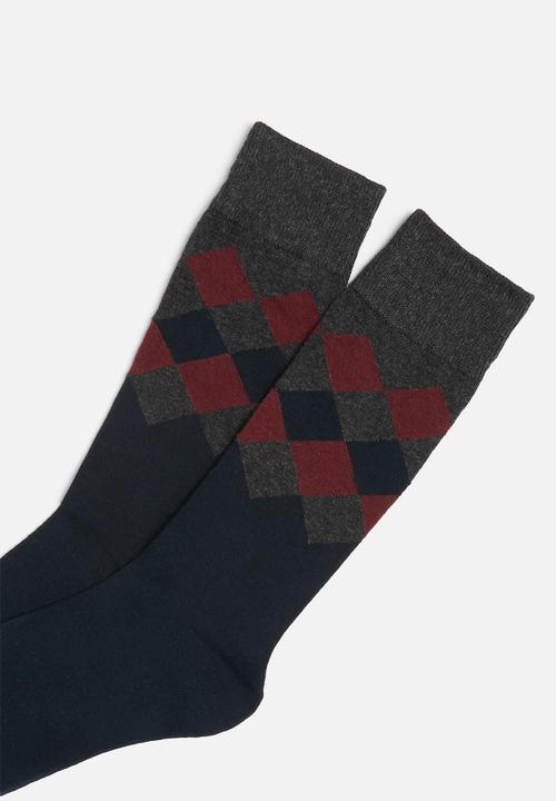 Jonathan D - Branded single pair socks - multi