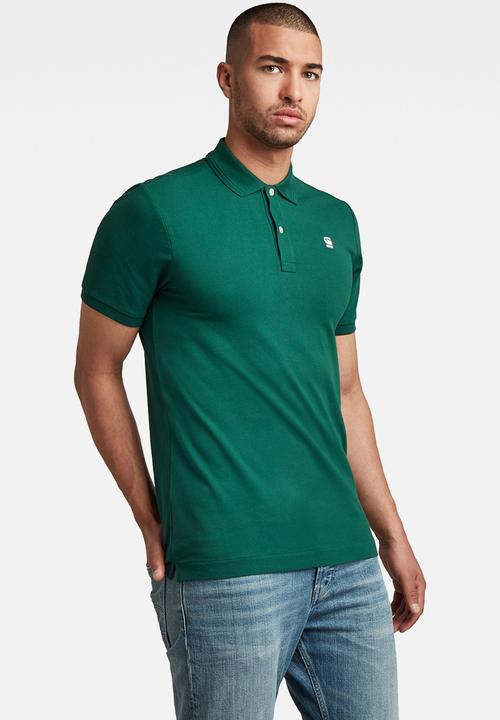 G-STAR - Dunda slim polo short sleeve - green