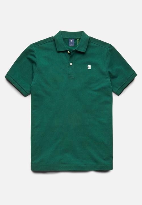 G-STAR - Dunda slim polo short sleeve - green