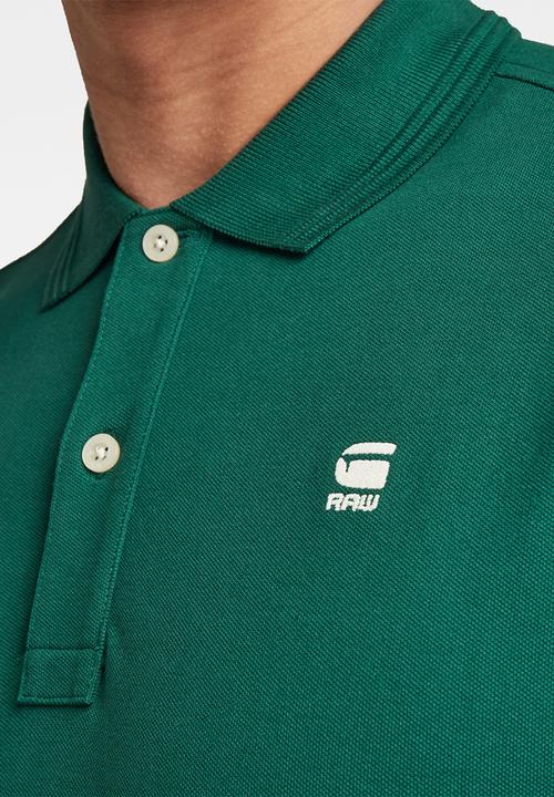 G-STAR - Dunda slim polo short sleeve - green