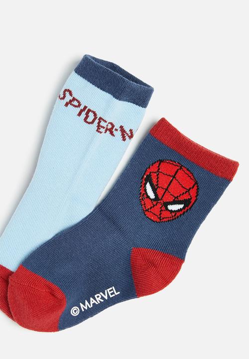 Cotton On - 2 Pack lcn crew sock - lcn mar spiderman
