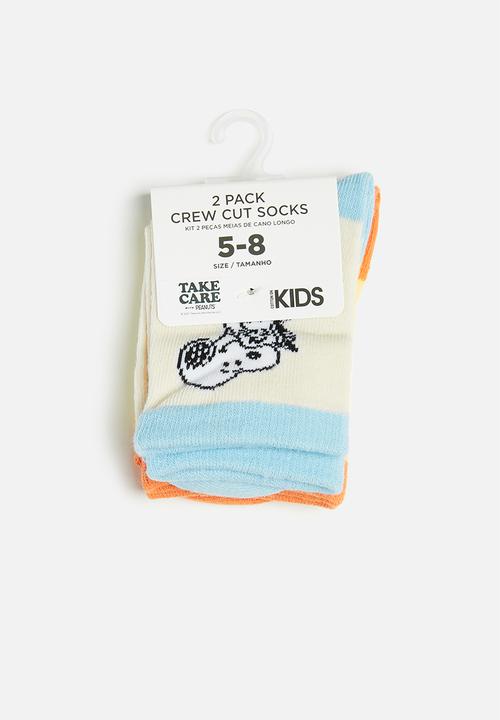 Cotton On - 2 Pack lcn crew sock - lcn pea snoopy
