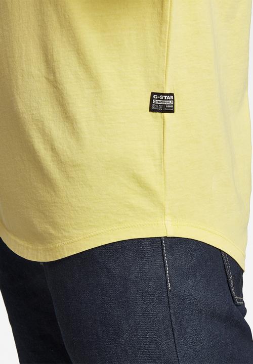 G-STAR - Lash r short sleeve tee - dk bleach yellow gd