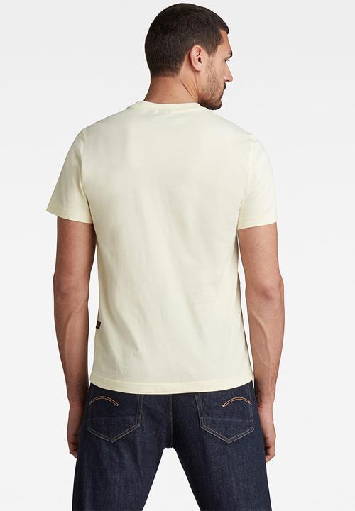 G-STAR - 3D raw. T-shirt - light canary