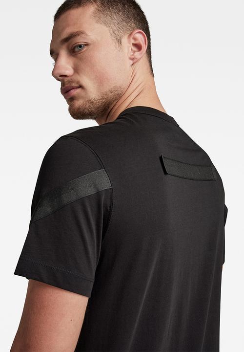 G-STAR - Astro back tape tee - dk black