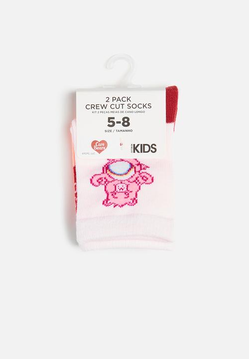 Cotton On - 2 Pack lcn crew sock - lcn clc care bears