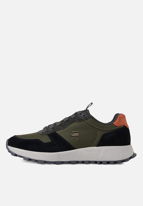 G-STAR - Theq run blk - olive & black 