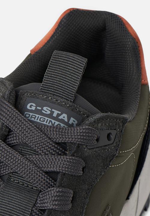 G-STAR - Theq run blk - olive & black 