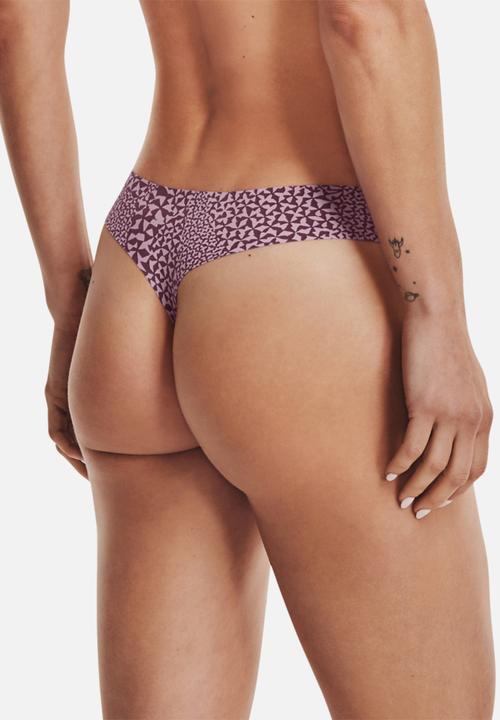 Under Armour - Ps thong 3pack print - mauve pink / ash plum