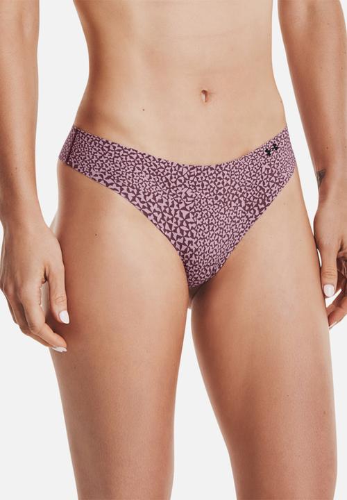 Under Armour - Ps thong 3pack print - mauve pink / ash plum